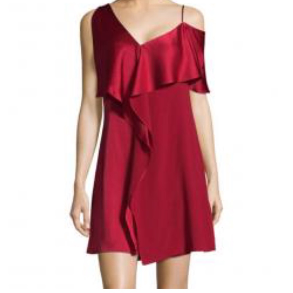 NWT Diane Von Furstenberg Asymmetrical Ruffle Dress - NWT